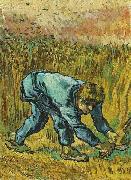 Vincent Van Gogh Reaper with Sickle Sweden oil painting artist